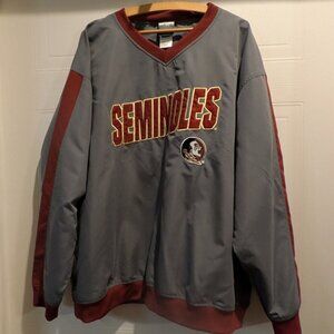 FSU Florida State Seminoles Pullover Jacket XL KA Knights Apparel Game Day